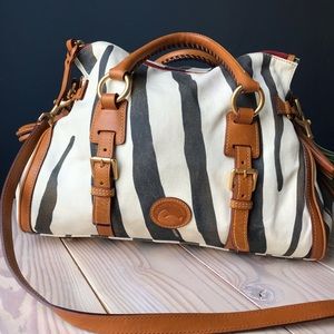 Dooney and Bourke Canvas and Leather Bag
